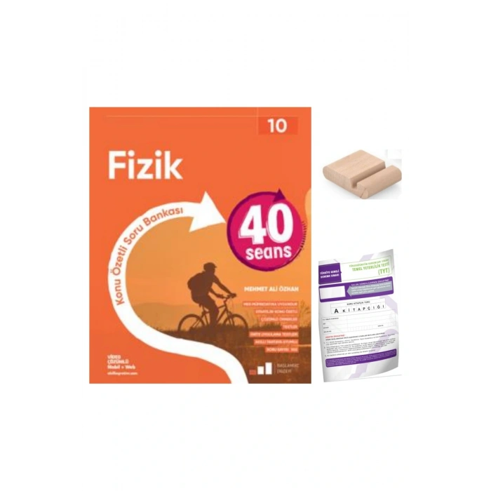 10.Sınıf 40 SEANS Fizik Konu Özt. Soru Bankası YENİ MÜFREDAT+Deneme+Telefon Tutucu
