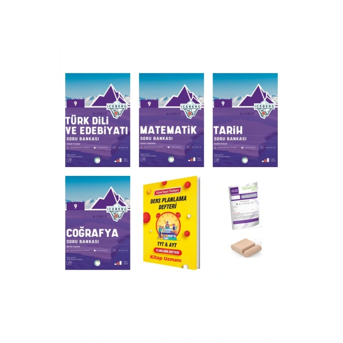 9.Sınıf ICEBERG EŞİT AĞIRLIK Soru Bankası YENİ MÜFR+Plan Defteri+Deneme+Telefon Tutucu