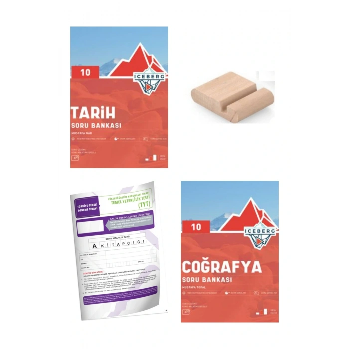 10.Sınıf ICEBERG Tarih Coğrafya Soru Bankası YENİ MÜFREDAT+Deneme+Telefon Tutucu