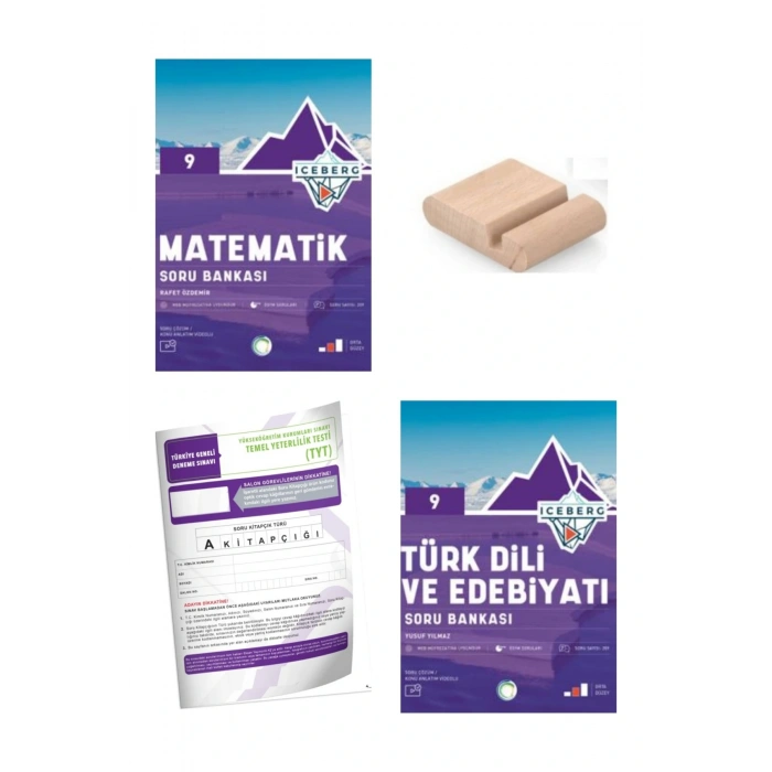 9.Sınıf ICEBERG Edebiyat Matematik Soru Bankası YENİ MÜFREDAT+Deneme+Telefon Tutucu