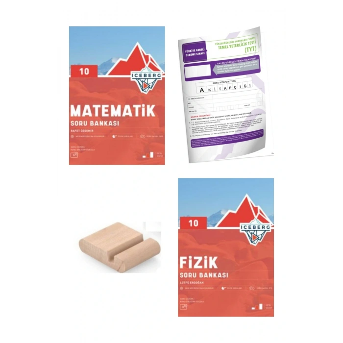 10.Sınıf ICEBERG Fizik Matematik Soru Bankası YENİ MÜFREDAT+Deneme+Telefon Tutucu
