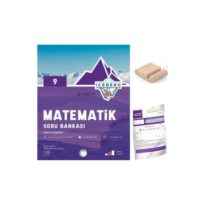 9.Sınıf ICEBERG Matematik Soru Bankası YENİ MÜFREDAT+Deneme+Telefon Tutucu