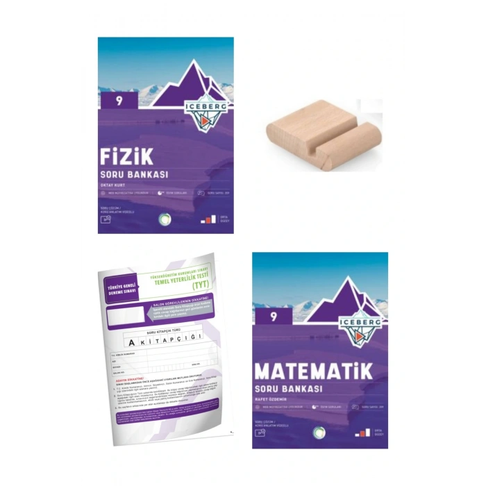 9.Sınıf ICEBERG Fizik Matematik Soru Bankası YENİ MÜFREDAT+Deneme+Telefon Tutucu