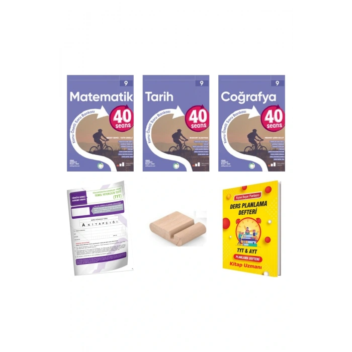 9.Sınıf 40 SEANS Matematik Tarih Coğrafya Konu Özt. Soru Bankası YENİ MÜFR+Deneme+Tutucu+Plan Deft