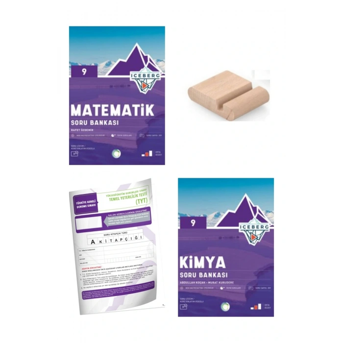 9.Sınıf ICEBERG Kimya Matematik Soru Bankası YENİ MÜFREDAT+Deneme+Telefon Tutucu