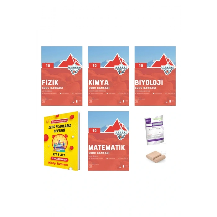 10.Sınıf ICEBERG Matematik Fizik Kimya Biyoloji Soru Bankası YENİ MÜFREDAT+Plan Deft+Deneme+Tutucu