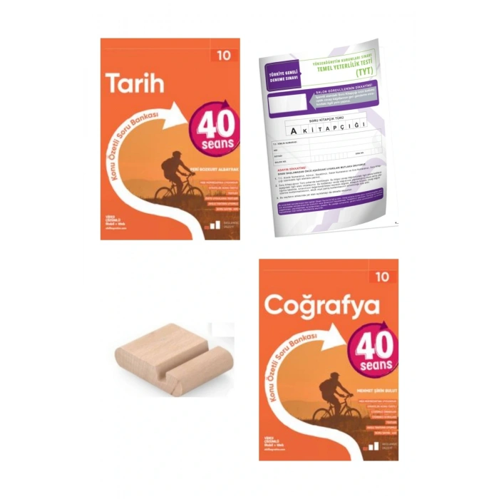 10.Sınıf 40 SEANS Tarih Coğrafya Konu Özt. Soru Bankası YENİ MÜFREDAT+Deneme+Telefon Tutucu