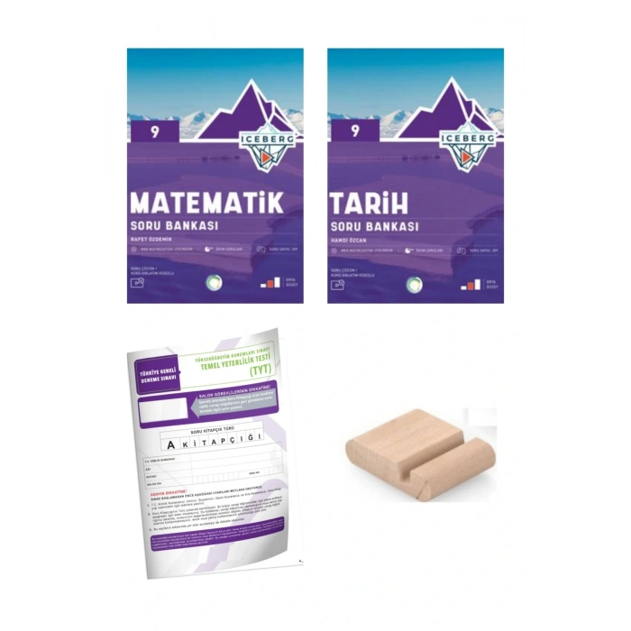 9.Sınıf ICEBERG Tarih Matematik Soru Bankası YENİ MÜFREDAT+Deneme+Telefon Tutucu