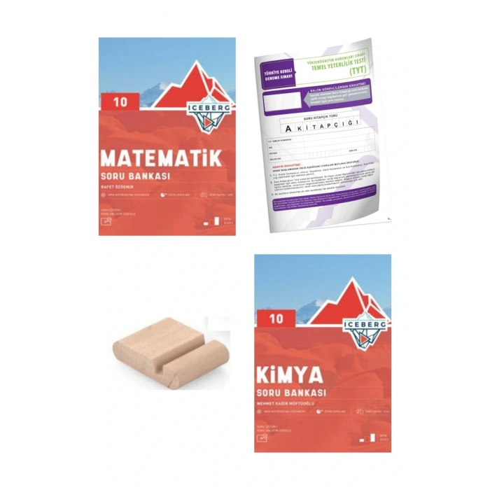 10.Sınıf ICEBERG Kimya Matematik Soru Bankası YENİ MÜFREDAT+Deneme+Telefon Tutucu