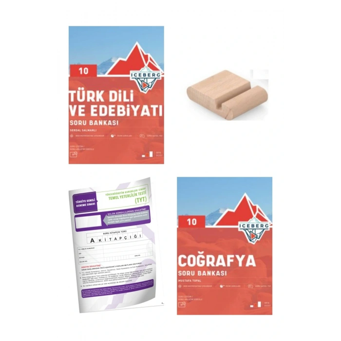 10.Sınıf ICEBERG Coğrafya Edebiyat Soru Bankası YENİ MÜFREDAT+Deneme+Telefon Tutucu