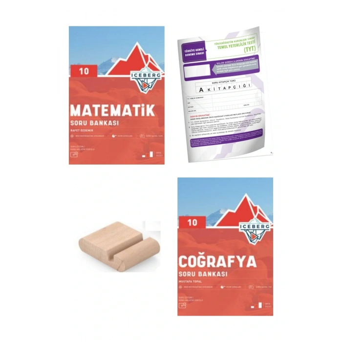 10.Sınıf ICEBERG Coğrafya Matematik Soru Bankası YENİ MÜFREDAT+Deneme+Telefon Tutucu