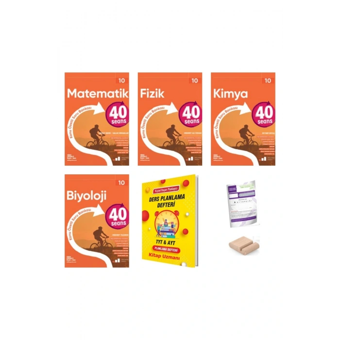 10.Sınıf 40 SEANSSAYISAL Konu Özt. Soru Bankası YENİ MÜFREDAT+Deneme+Telefon Tutucu+Plan Defteri