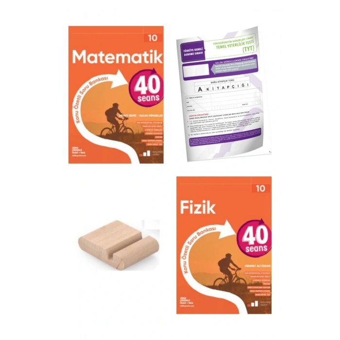 10Sınıf 40 SEANS Fizik Matematik Konu Özt. Soru Bankası YENİ MÜFREDAT+Deneme+Telefon Tutucu