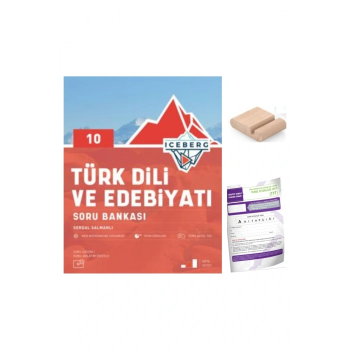 10.Sınıf ICEBERG Edebiyat Soru Bankası YENİ MÜFREDAT+Deneme+Telefon Tutucu