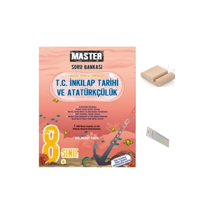 8.Sınıf MASTER İnkilap Tarihi Soru Bankası 2026 LGS +Telefon Tutucu+Çözüm Ayracı