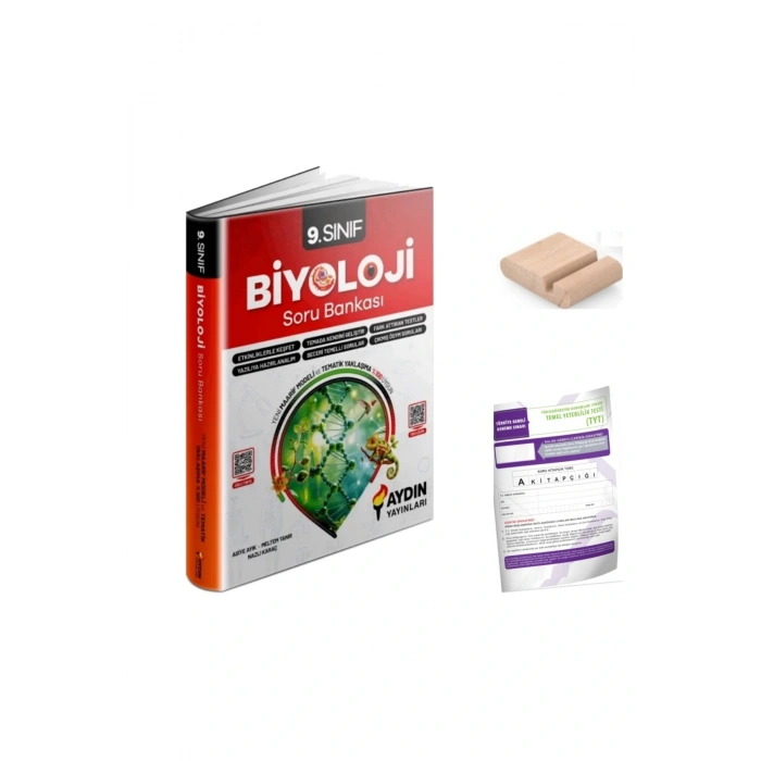 9.Sınıf Biyoloji Soru Bankası YENİ MÜFREDAT+Telefon Tutucu+Deneme