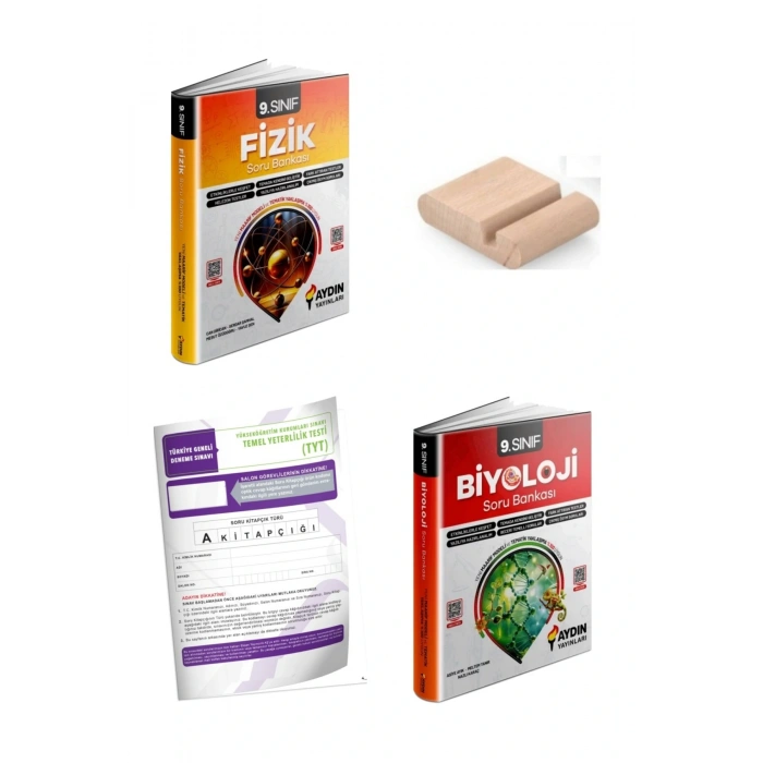 9.Sınıf Fizik Biyoloji Soru Bankası YENİ MÜFREDAT+Telefon Tutucu+Deneme
