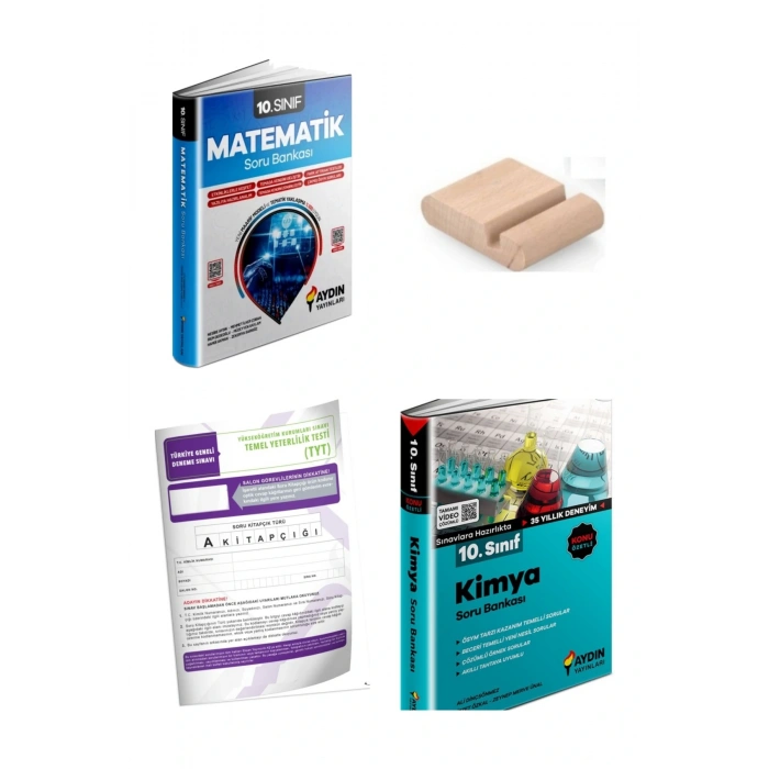 10.Sınıf Kimya Matematik Soru Bankası YENİ MÜFREDAT+Telefon Tutucu+Deneme