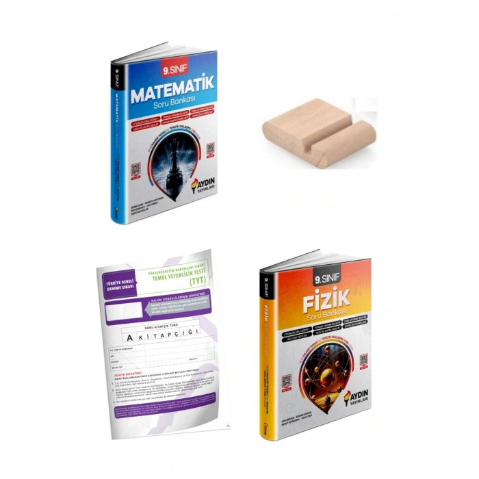 9.Sınıf Fizik Matematik Soru Bankası YENİ MÜFREDAT+Telefon Tutucu+Deneme