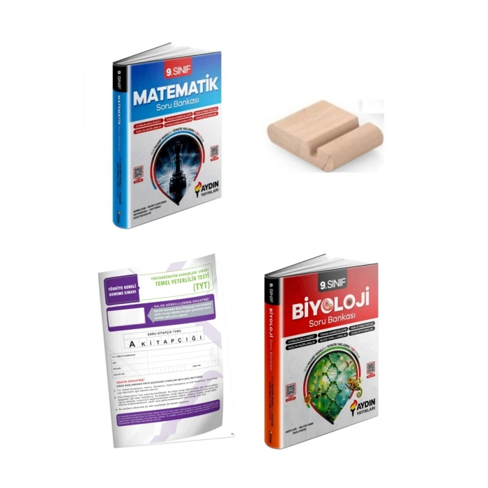 9.Sınıf Biyoloji Matematik Soru Bankası YENİ MÜFREDAT+Telefon Tutucu+Deneme