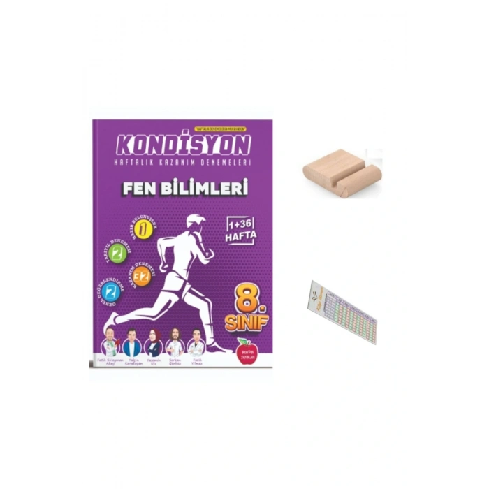 8.Sınıf KONDİSYON Haftalık Fen Bilgisi Kazanım Denemeleri 2026 LGS +Telefon Tutucu+Çözüm Ayracı
