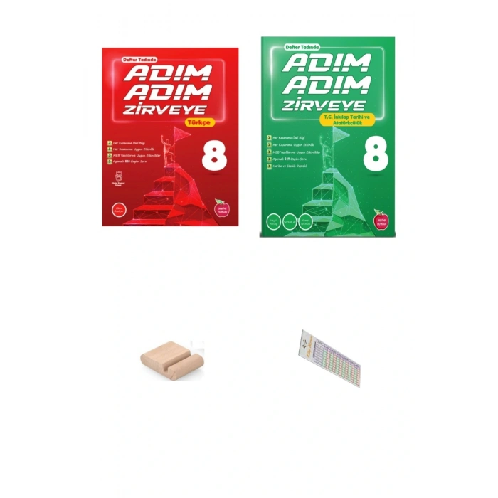 8.Sınıf ADIM ADIM ZİRVEYE İnkilap Tarihi Türkçe Soru Bankası 2026 LGS +Telefon Tutucu+Çözüm Ayracı