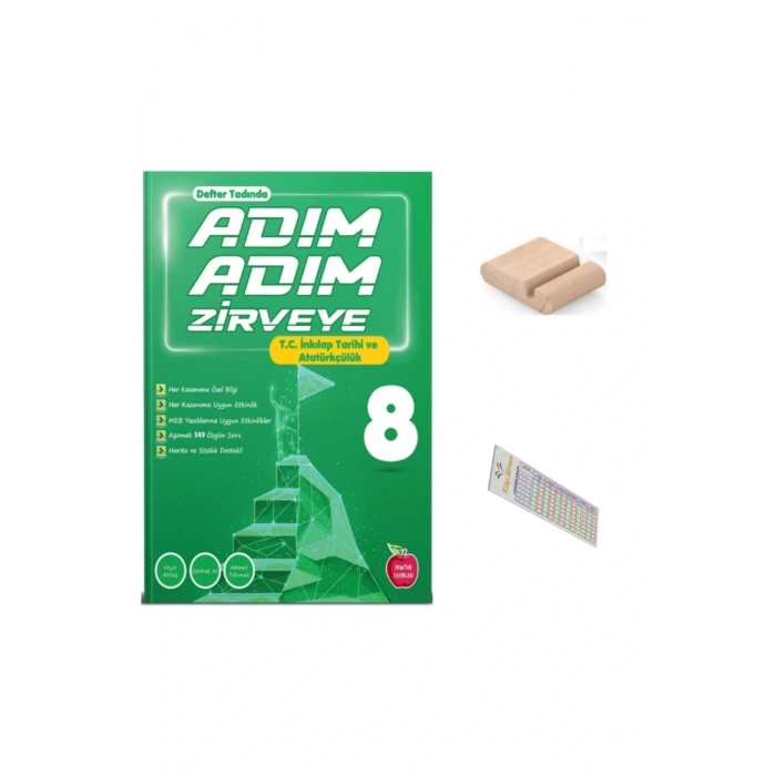 8.Sınıf ADIM ADIM ZİRVEYE İnkilap Tarihi Soru Bankası 2026 LGS +Telefon Tutucu+Çözüm Ayracı