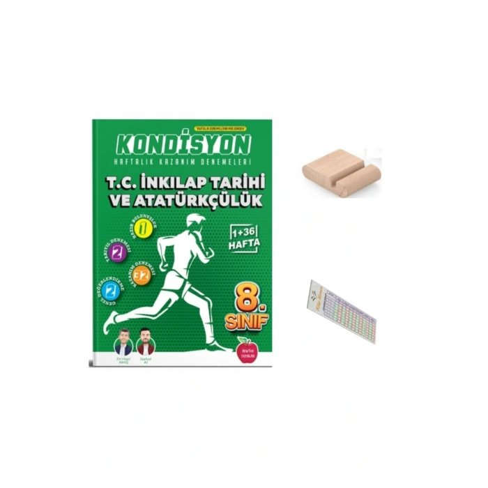 8.Sınıf KONDİSYON Haftalık İnkilap Tarihi Kaznım Denemeleri 2026 LGS +Telefon Tutucu+Çözüm Ayracı