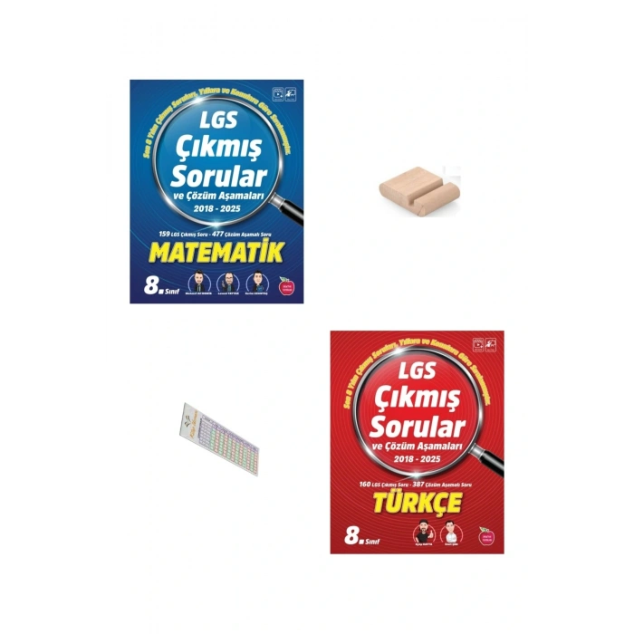 LGS Çıkmış Sorular ve Çözüm Aşamaları 2018-2025 (Türkçe Matematik ) +Telefon Tutucu+Çözüm Ayr