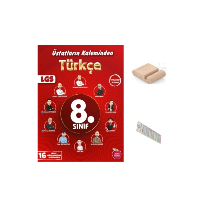 8. Sınıf Üstatların Kaleminden Türkçe ( Yıllık 16 Süreç Değerlendirme )2026 LGS +Telefon Tutucu