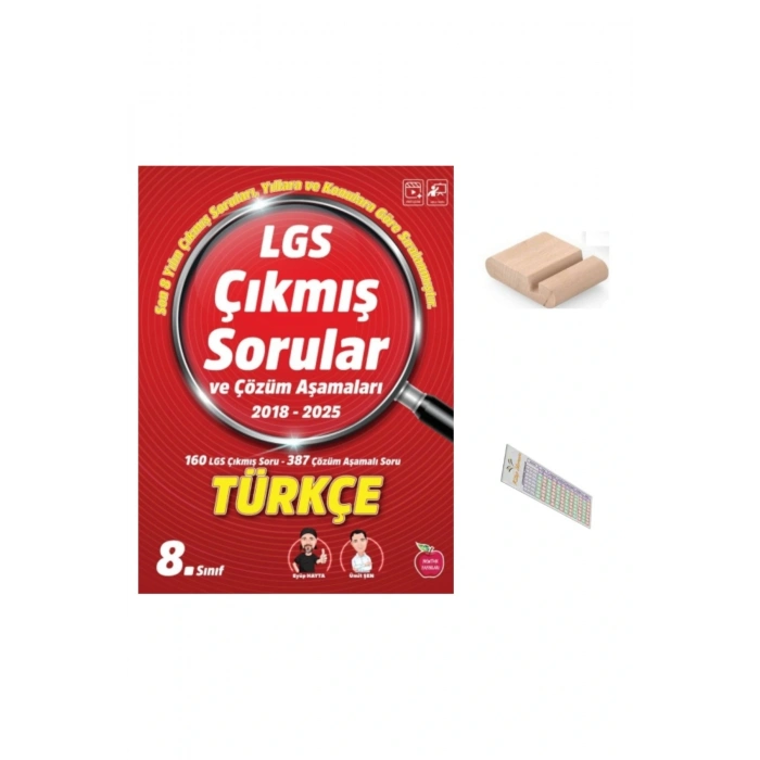 LGS Türkçe Çıkmış Sorular ve Çözüm Aşamaları 2018-2025 ( Yıllara ve Konulara Göre) +Telefon Tutucu