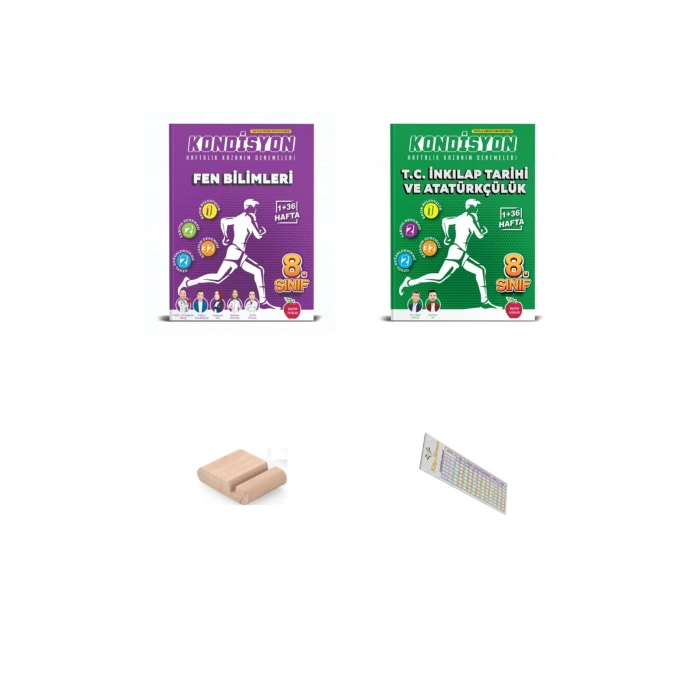 8.Sınıf KONDİSYON Haftalık Fen İnkilap Kazanım Denemeleri 2026 LGS +Telefon Tutucu+Çözüm Ayracı