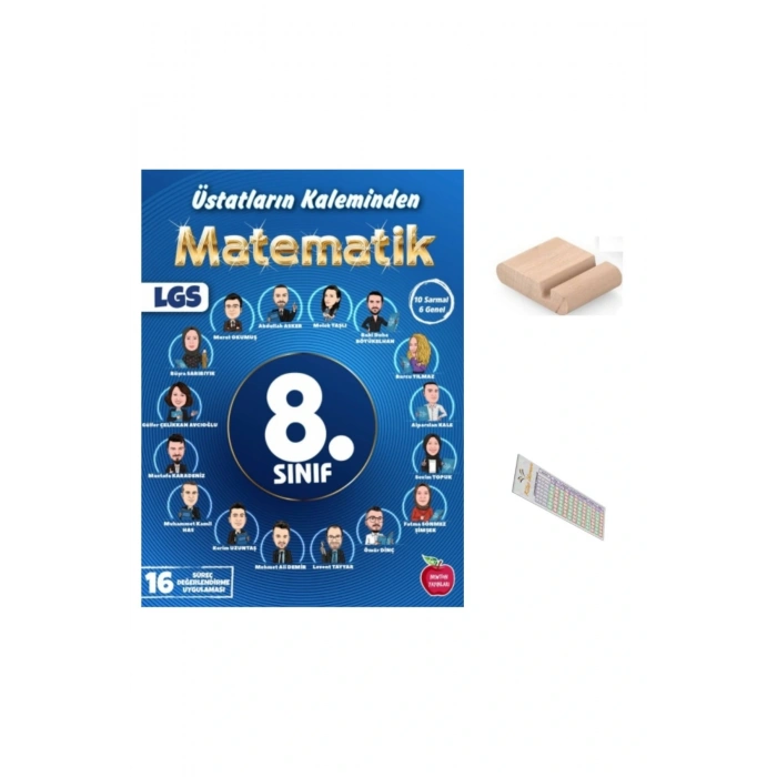8. Sınıf Üstatların Kaleminden Matematik ( Yıllık 16 Süreç Değerlendirme )2026 LGS +Telefon Tutucu
