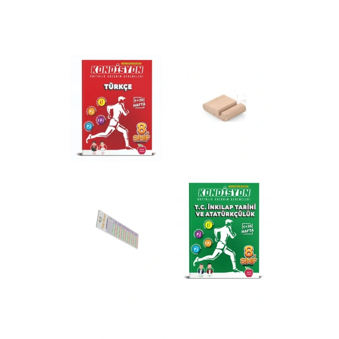 8.Sınıf KONDİSYON Haftalık İnkilap Türkçe Kazanım Denemeleri 2026 LGS +Telefon Tutucu+Çözüm Ayracı
