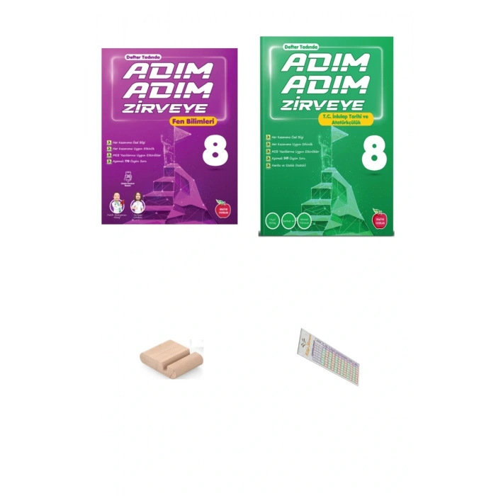 8.Sınıf ADIM ADIM ZİRVEYE İnkilap Fen Bilimleri Soru Bankası 2026 LGS +Telefon Tutucu+Çözüm Ayracı