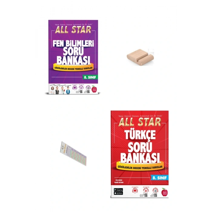 8.Sınıf ALL STAR Fen Türkçe Soru Bankası 2026 LGS +Telefon Tutucu+Çözüm Ayracı