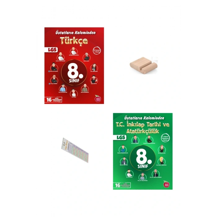 8. Sınıf Üstatların Kaleminden İnkılap Türkçe Yıllık 16 Süreç Değerlendirme 2026 LGS +Telefon Tutucu