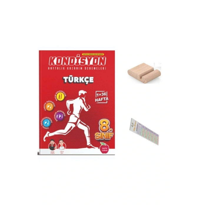 8.Sınıf KONDİSYON Haftalık Türkçe Kazanım Denemeleri 2026 LGS +Telefon Tutucu+Çözüm Ayracı