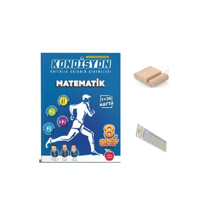 8.Sınıf KONDİSYON Haftalık Matematik Kazanım Denemeleri 2026 LGS +Telefon Tutucu+Çözüm Ayracı