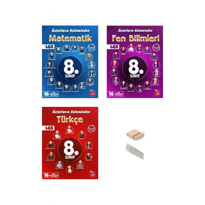 8. Sınıf Türkçe Matematik Fen Üstatların Kaleminden 16 Süreç Değerlendirme 2026 LGS +Telefon Tutucu