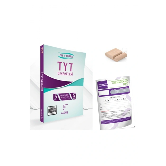 TYT 5 Li Deneme Seti +Telefon Tutucu+Deneme