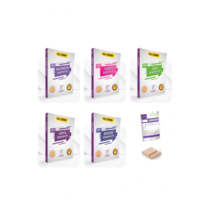 TYT Matematik Türkçe Fizik Kimya Biyoloji Branş Denemeleri +Telefon Tutucu+Deneme