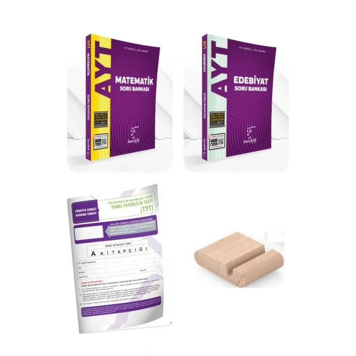 AYT Edebiyat Matematik Soru Bankası AYT 2026+Telefon Tutucu +Deneme