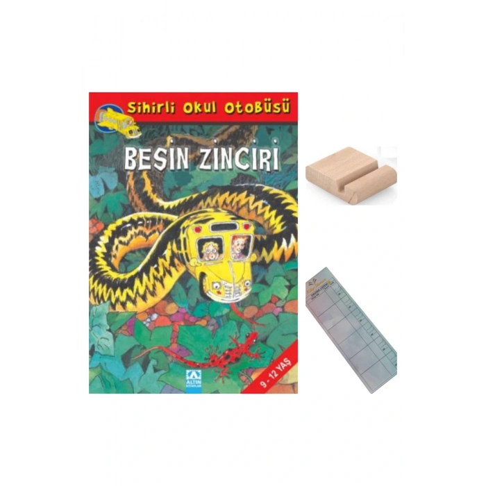 Sihirli Okul Otobüsü - Besin Zinciri /Joanna C.&Bruce D/4. Sınıf 9-10 Yaş Hikaye+Tablet Tutucu