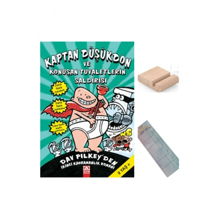 KAPTAN DÜŞÜKDON VE KONUŞAN TUVALETLERİN SALDIRISI 9-12 Yaş Hikaye/ÇizgiRoman+Tablet Tutucu