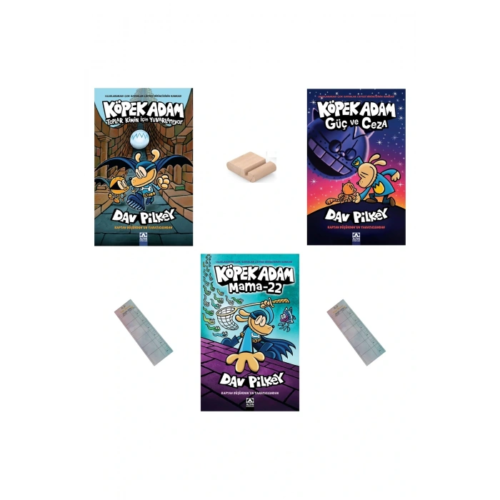 KÖPEK ADAM SET - 3 / TOPLAR KİMİN İÇİN YUVARLANIYOR / MAMA 22 / GÜÇ ve CEZA +Tablet Tutucu
