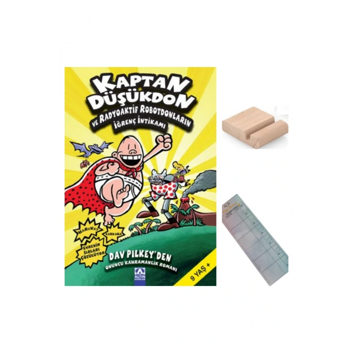 KAPTAN DÜŞÜKDON VE RADYOAKTİF ROBOTDONLARIN İĞRENÇ İNTİKAMI 9-12 Yaş Hikaye/+Tablet Tutucu