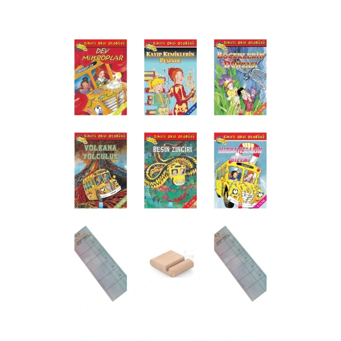 Sihirli Okul Otobüsü Serisi SETİ 6 Kitap /Joanna C.&Bruce D/4. Sınıf 9-10 Yaş Hikaye+Tablet Tutucu