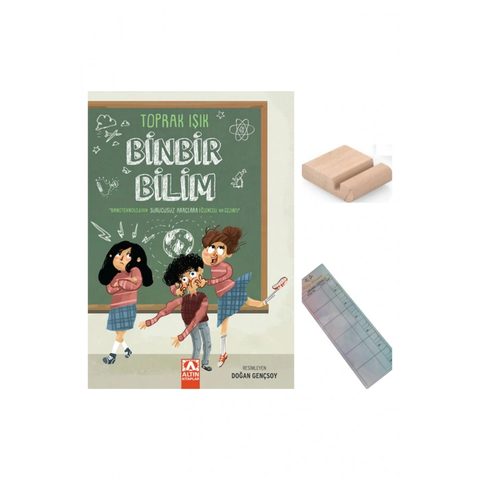 Binbir Bilim / Toprak Işık / 5. ve 6. Sınıf /10-12 Yaş Hikaye + Tablet Tutucu+Takip Ayracı