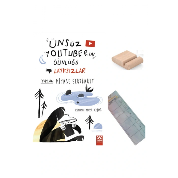 Ünsüz Youtuber ın Günlüğü- Layksızlar/4. Kitap / Miyase SERTBARUT/ 6-7-8.Sınıf Hikaye+Tablet Tutucu